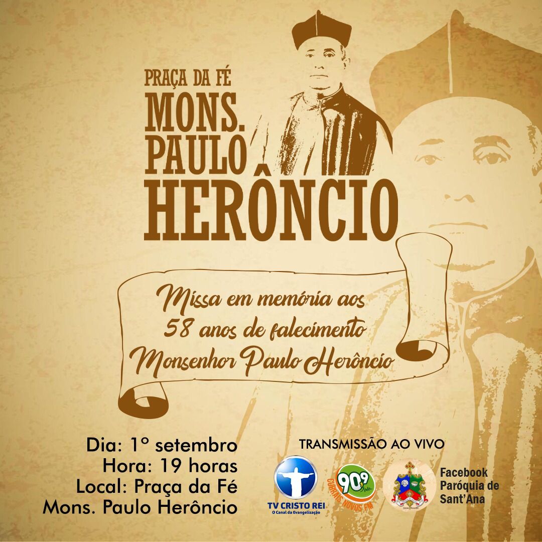 Read more about the article Missa em memória aos 58 anos de morte do Mons. Paulo Herôncio será celebrada em Currais Novos