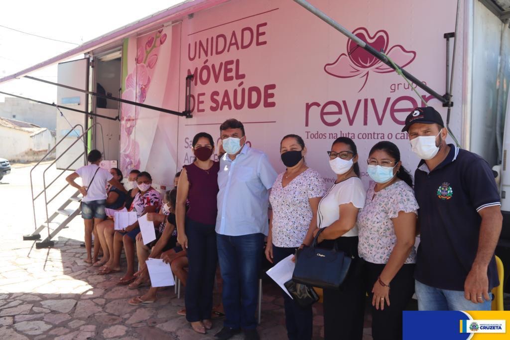 Read more about the article CARAVANA DO GRUPO REVIVER REALIZA EXAMES DE MAMOGRAFIA EM CRUZETA