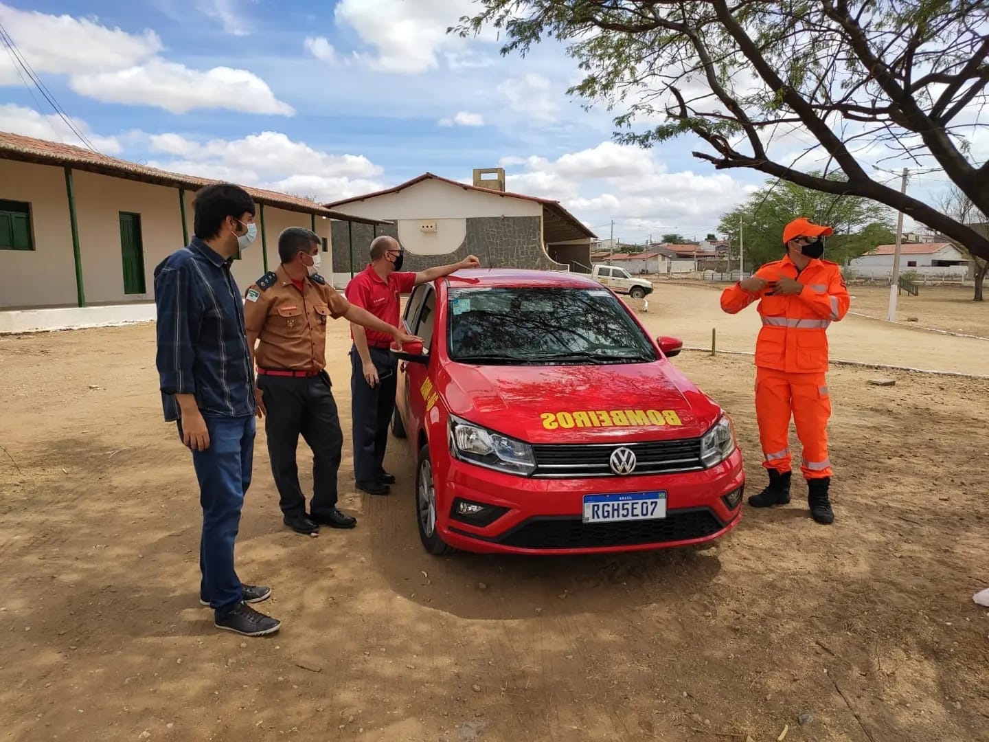 Read more about the article COMANDANTE DAS UNIDADES DO INTERIOR DO CORPO DE BOMBEIROS DO RN VISITA CURRAIS NOVOS