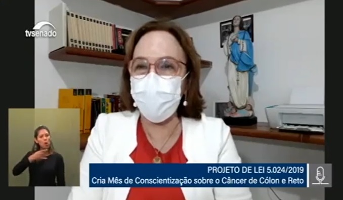 Read more about the article Senado aprova relatório de Zenaide para criação de campanha de Conscientização sobre o Câncer de Cólon e Reto