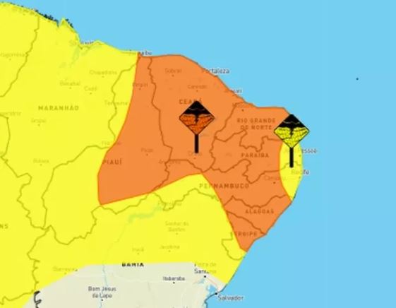 Read more about the article CHUVAS INTENSAS: Instituto Nacional de Meteorologia emite alerta para todo o RN