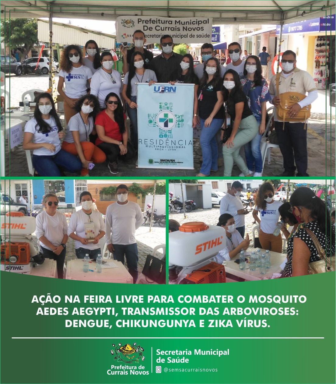 Read more about the article Saúde de Currais Novos realiza ação contra mosquito Aedes Aegypti