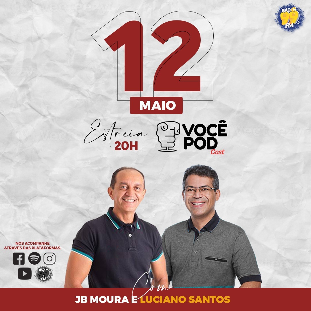 Read more about the article JBMoura e Luciano Santos estreia novo podcast com lançamento nesta quinta 12 de maio