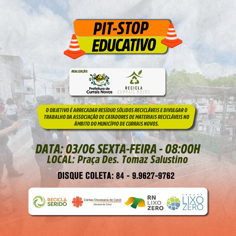 Read more about the article PREFEITURA E RECICLA FAZEM PITSTOP EDUCATIVO SOBRE COLETA DE RESÍDUOS SÓLIDOS