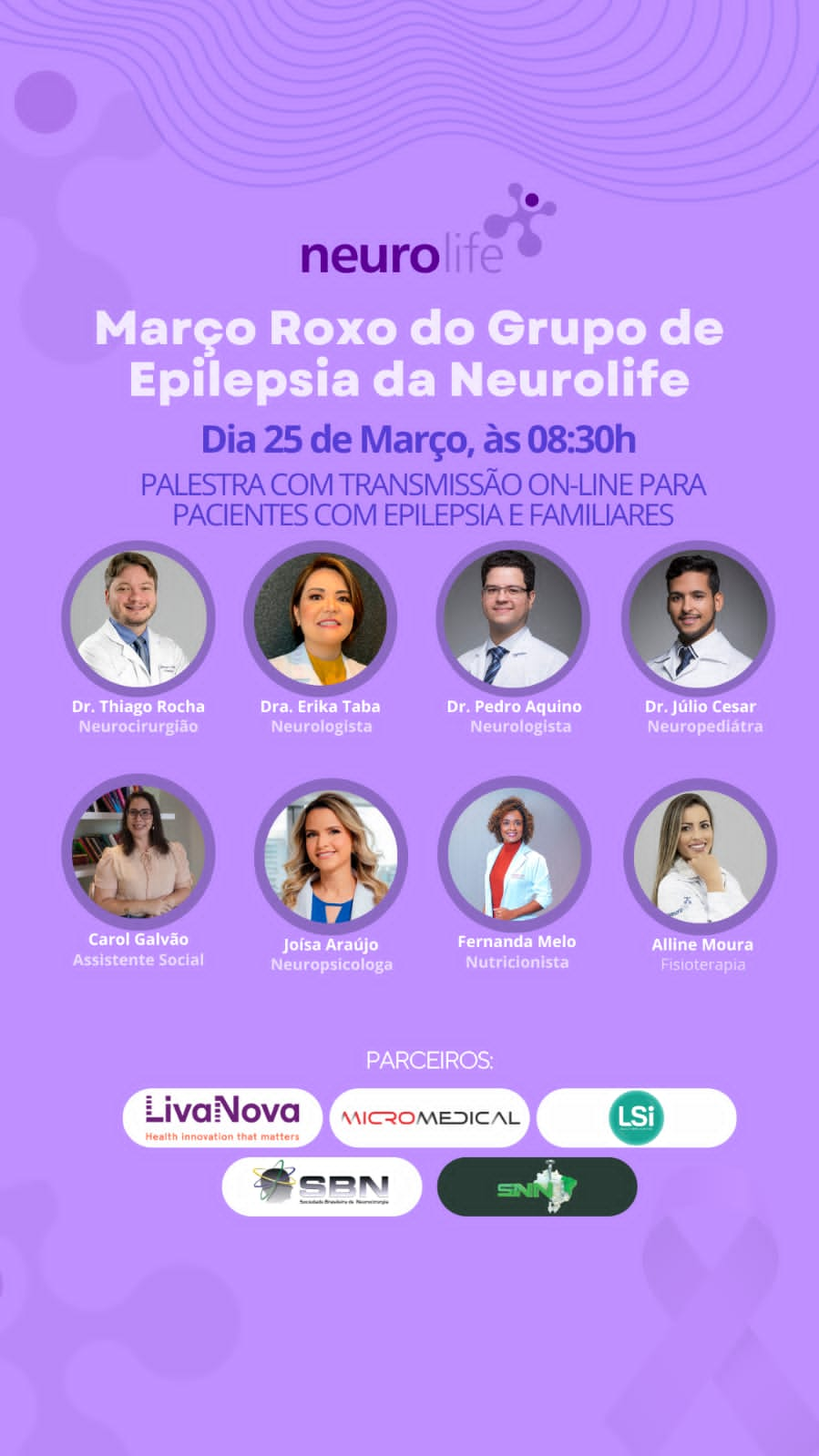 Read more about the article Março Roxo conta com palestra online sobre epilepsia