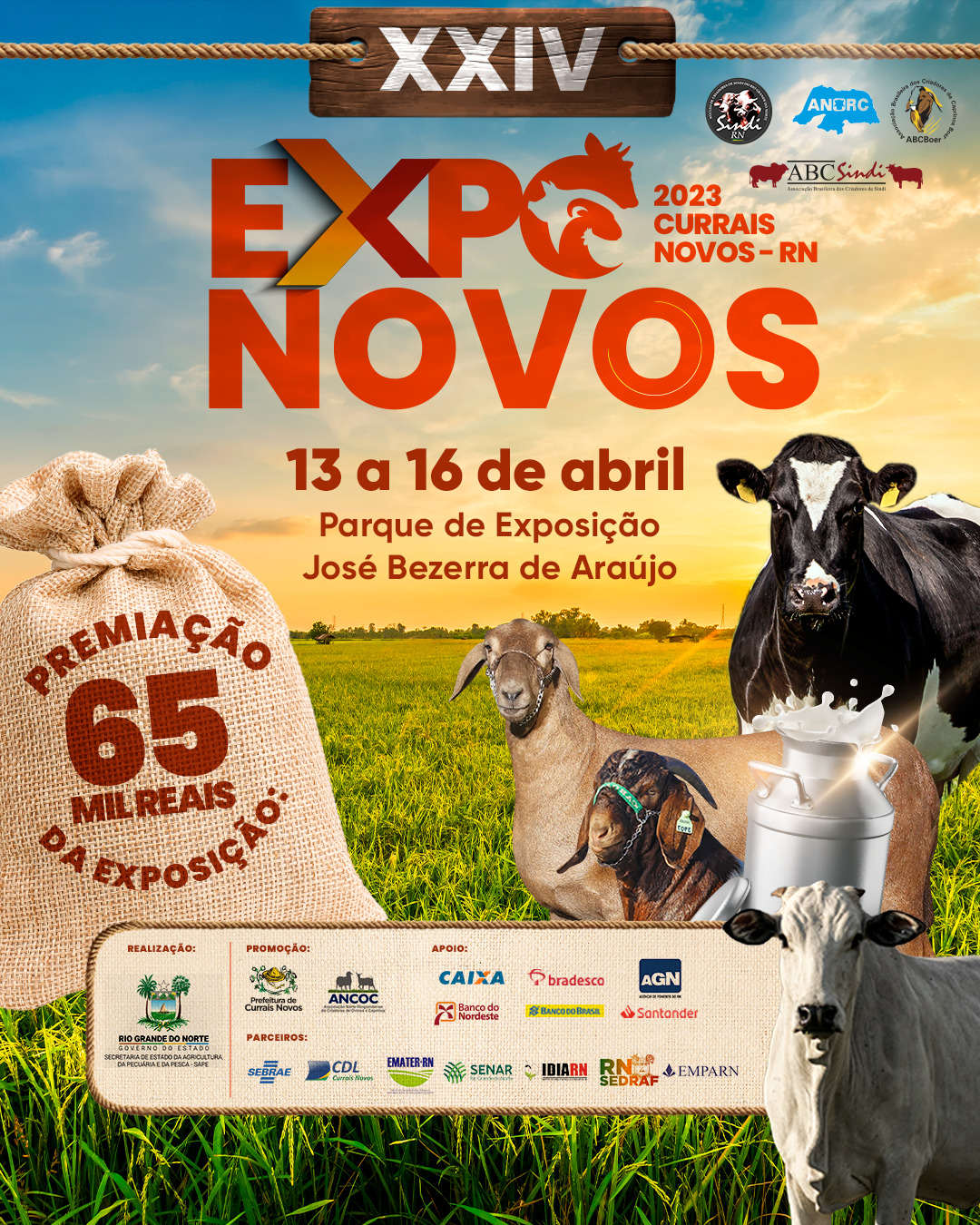 Read more about the article XXIV EXPONOVOS acontecerá de 13 a 16 de abril com R$ 65 mil em premiação