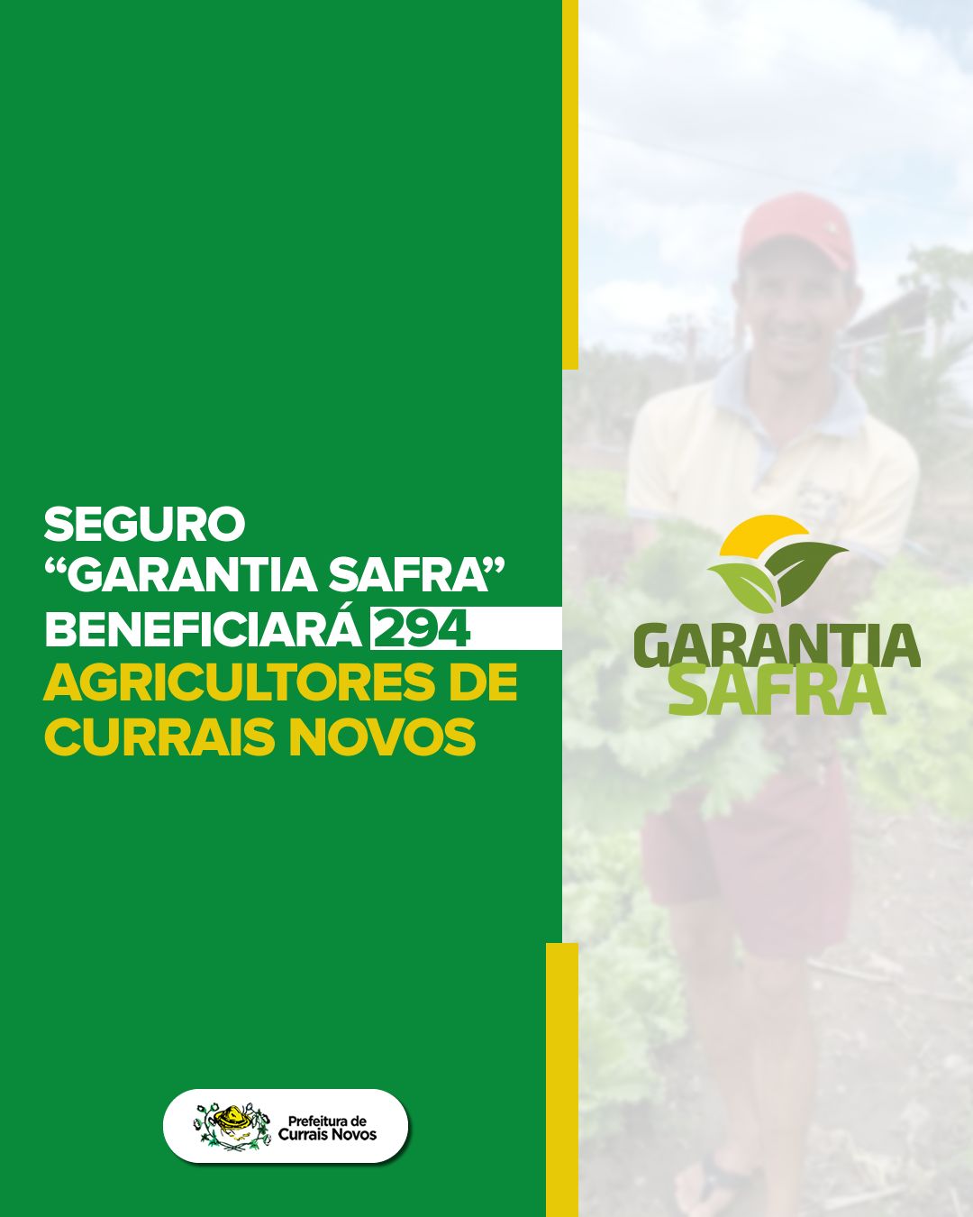 Read more about the article Seguro “Garantia Safra” beneficiará 294 agricultores de Currais Novos