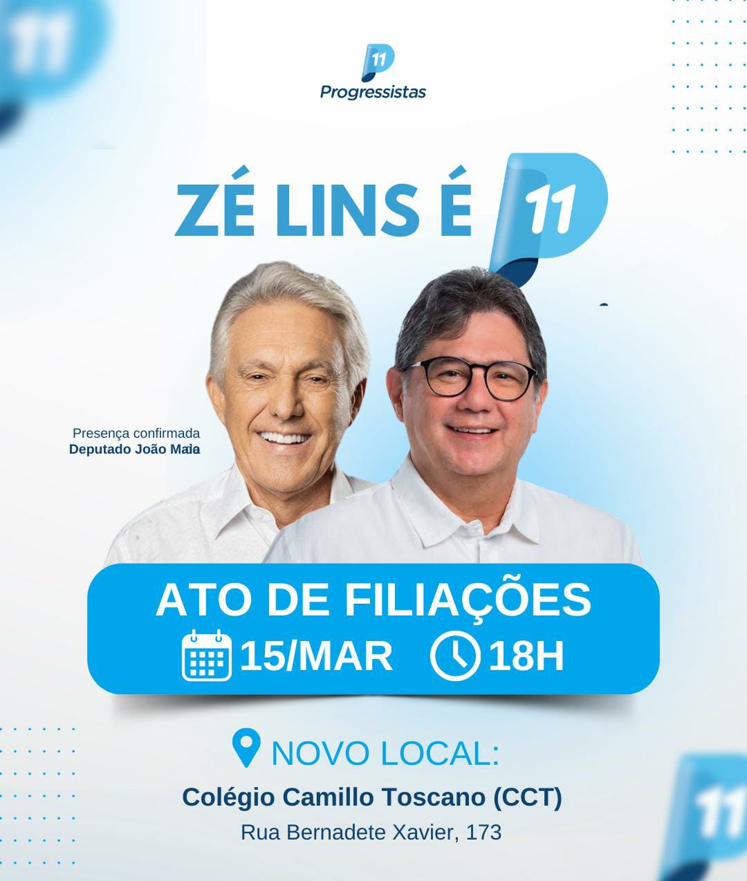 Read more about the article PP de Currais Novos realiza Ato de Filiações com Presença do Deputado João Maia